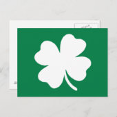 Green Kleeblatt St Patricks Day Ireland Postcard Postkarte (Vorne/Hinten)