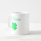 Green Kleeblatt St. Patricks Day Irische Tasse (Vorderseite Links)