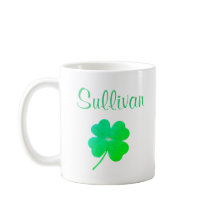 Green Kleeblatt St. Patricks Day Irische Tasse