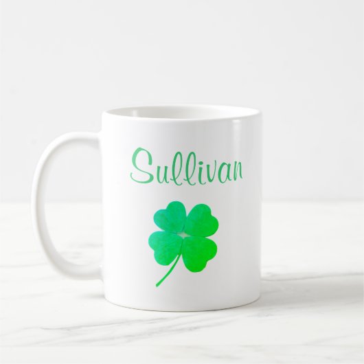 Green Kleeblatt St. Patricks Day Irische Tasse (Links)