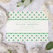 Green Kleeblatt St. Patrick's Day Irish Baby Showe Einladung