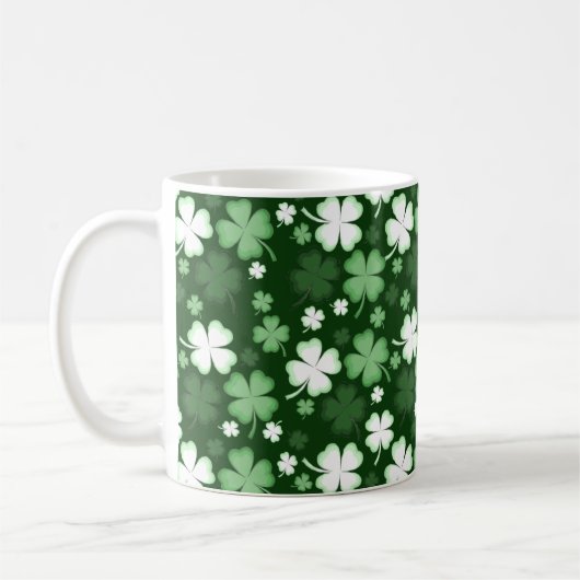 Green Kleeblatt, St. Patrick's Day Kaffeetasse (Links)