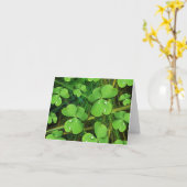 Green Kleeblatt St Patrick's Day Note Card Karte (Gelbe Blume)