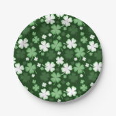 Green Kleeblatt, St. Patrick's Day Pappteller (Vorderseite)