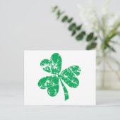 Green Kleeblatt St. Patrick's Day Postkarte (Stehend Vorderseite)