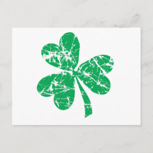 Green Kleeblatt St. Patrick's Day Postkarte
