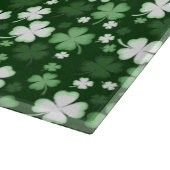 Green Kleeblatt, St. Patrick's Day Schneidebrett (Ecke)