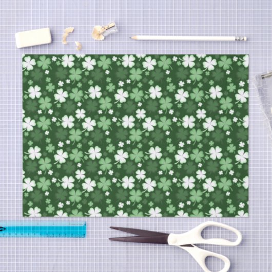 Green Kleeblatt, St. Patrick's Day Seidenpapier (Handwerk)