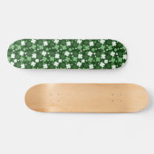 Green Kleeblatt, St. Patrick's Day Skateboard (Horizontal)