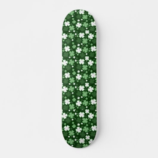 Green Kleeblatt, St. Patrick's Day Skateboard (Vorne)