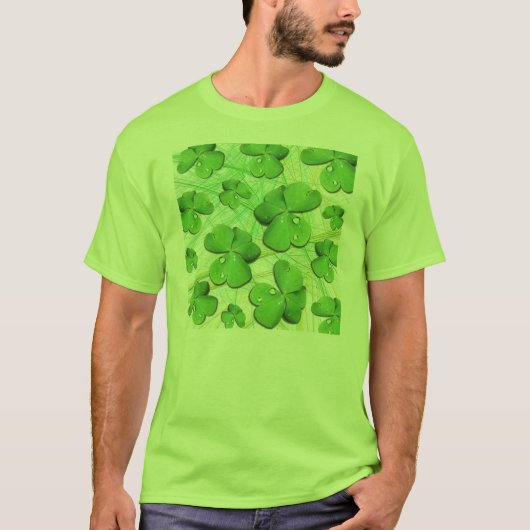 Green Kleeblatt St Patrick's Day T - Shirt (Vorderseite)