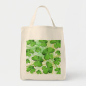 Green Kleeblatt St Patrick's Grocery Tote Bag Tragetasche (Vorne)