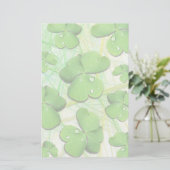 Green Kleeblatt St Patrick's iPhone 5 Case-Mate Briefpapier (Stehend Vorderseite)