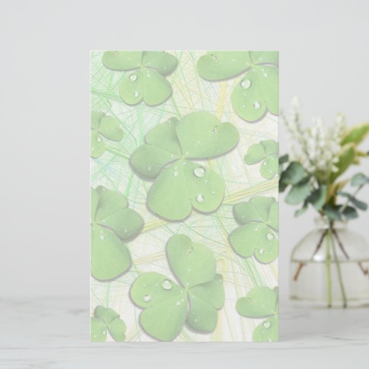 Green Kleeblatt St Patrick's iPhone 5 Case-Mate Briefpapier (Stehend Vorderseite)