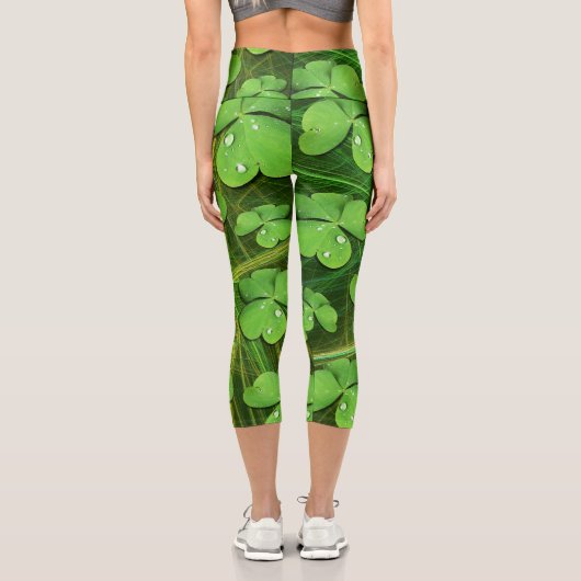 Green Kleeblatt St Patrick's iPhone 5 Case-Mate Capri Leggings (Rückseite)