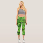 Green Kleeblatt St Patrick's iPhone 5 Case-Mate Capri Leggings (Vorderseite)