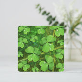 Green Kleeblatt St Patrick's iPhone 5 Case-Mate Einladung (Stehend Vorderseite)