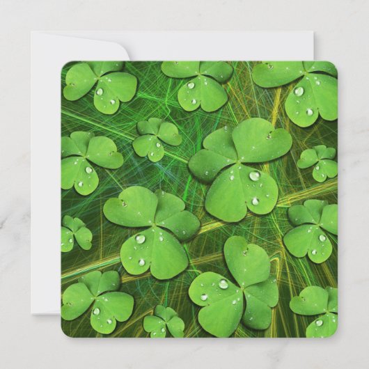 Green Kleeblatt St Patrick's iPhone 5 Case-Mate Einladung (Vorderseite)