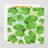 Green Kleeblatt St Patrick's iPhone 5 Case-Mate Einladung (Vorne/Hinten)
