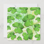 Green Kleeblatt St Patrick's iPhone 5 Case-Mate Einladung (Vorderseite)