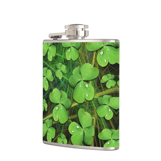 Green Kleeblatt St Patrick's iPhone 5 Case-Mate Flachmann (Links)