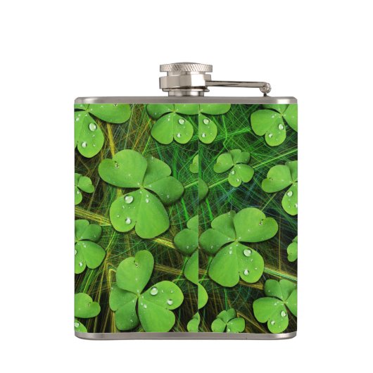 Green Kleeblatt St Patrick's iPhone 5 Case-Mate Flachmann (Rückseite)