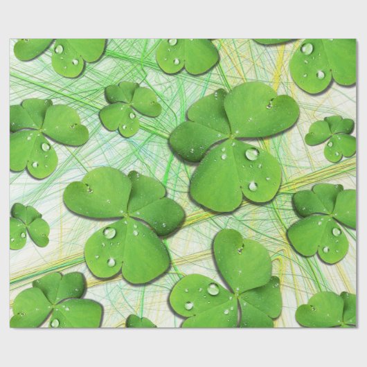 Green Kleeblatt St Patrick's iPhone 5 Case-Mate Geschenkpapier (Flach)