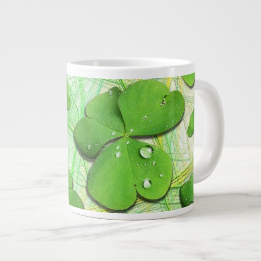 Green Kleeblatt St Patrick's iPhone 5 Case-Mate Jumbo-Tasse (Vorderseite Rechts)