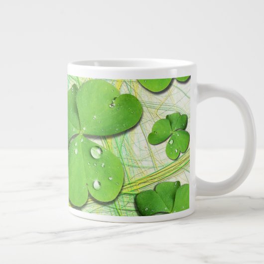 Green Kleeblatt St Patrick's iPhone 5 Case-Mate Jumbo-Tasse (Rechts)