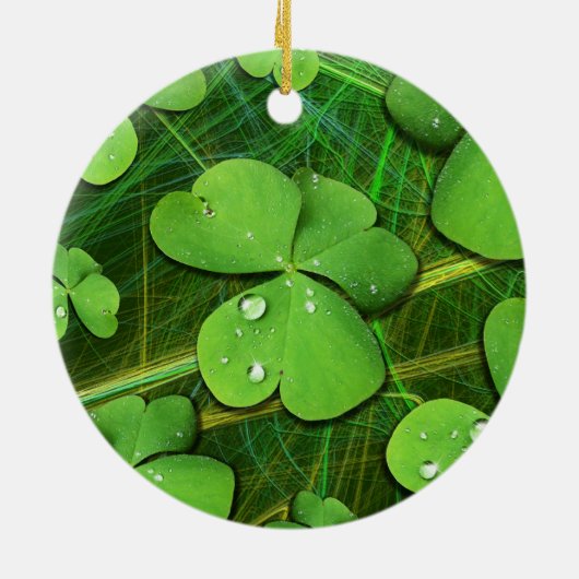 Green Kleeblatt St Patrick's iPhone 5 Case-Mate Keramik Ornament (Hinten)