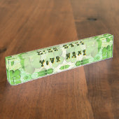 Green Kleeblatt St Patrick's iPhone 5 Case-Mate Namensplakette (Seite)