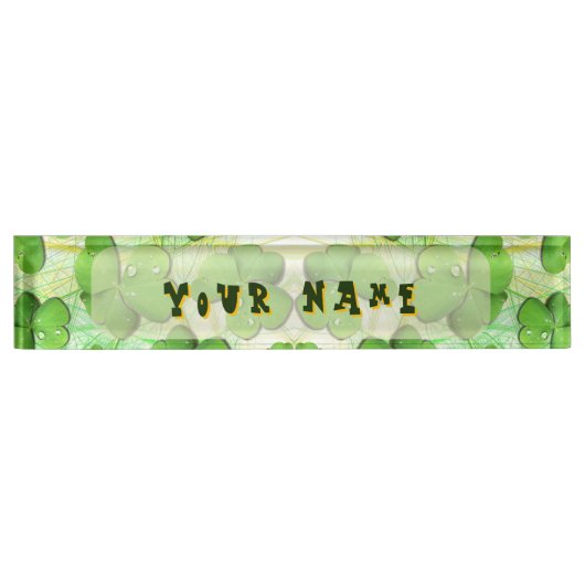 Green Kleeblatt St Patrick's iPhone 5 Case-Mate Namensplakette (Vorderseite)