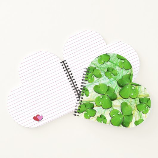 Green Kleeblatt St Patrick's iPhone 5 Case-Mate Notizblock (Innenseite)