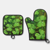 Green Kleeblatt St Patrick's iPhone 5 Case-Mate Ofenhandschuh & Topflappen-Set (Vorderseite)