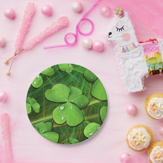 Green Kleeblatt St Patrick's iPhone 5 Case-Mate Pappteller (Party)