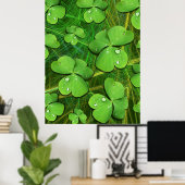 Green Kleeblatt St Patrick's iPhone 5 Case-Mate Poster (Heimbüro)