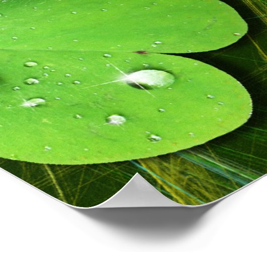 Green Kleeblatt St Patrick's iPhone 5 Case-Mate Poster (Ecke)