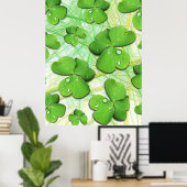 Green Kleeblatt St Patrick's iPhone 5 Case-Mate Poster (Heimbüro)