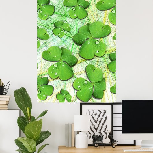 Green Kleeblatt St Patrick's iPhone 5 Case-Mate Poster (Heimbüro)