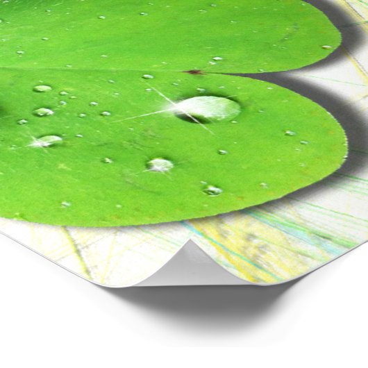 Green Kleeblatt St Patrick's iPhone 5 Case-Mate Poster (Ecke)