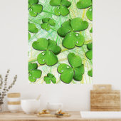Green Kleeblatt St Patrick's iPhone 5 Case-Mate Poster (Küche)