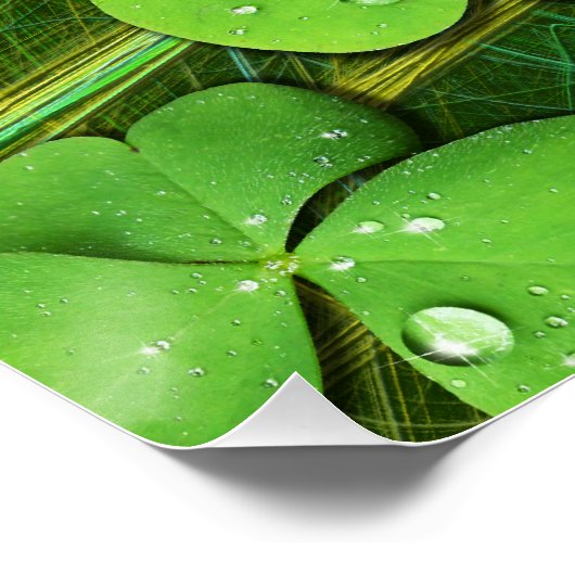 Green Kleeblatt St Patrick's iPhone 5 Case-Mate Poster (Ecke)