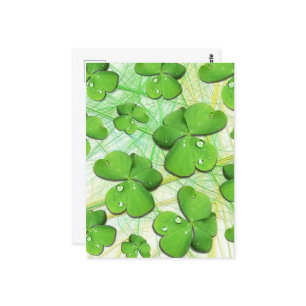 Green Kleeblatt St Patrick's iPhone 5 Case-Mate Postkarte