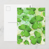 Green Kleeblatt St Patrick's iPhone 5 Case-Mate Postkarte (Vorne/Hinten)