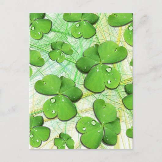 Green Kleeblatt St Patrick's iPhone 5 Case-Mate Postkarte (Vorderseite)