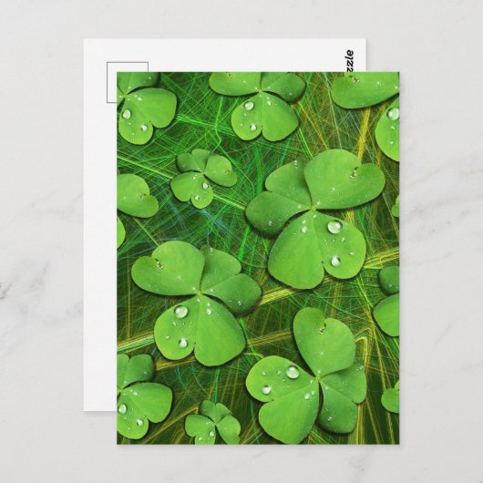 Green Kleeblatt St Patrick's iPhone 5 Case-Mate Postkarte (Vorne/Hinten)