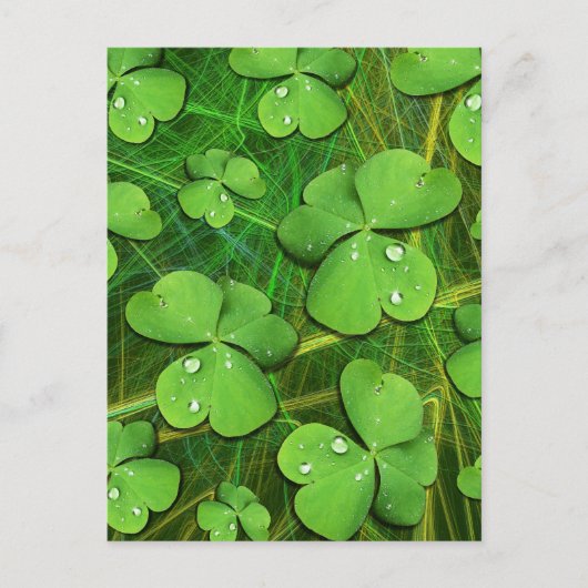 Green Kleeblatt St Patrick's iPhone 5 Case-Mate Postkarte (Vorderseite)
