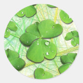 Green Kleeblatt St Patrick's iPhone 5 Case-Mate Runder Aufkleber (Vorderseite)
