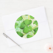 Green Kleeblatt St Patrick's iPhone 5 Case-Mate Runder Aufkleber (Umschlag)
