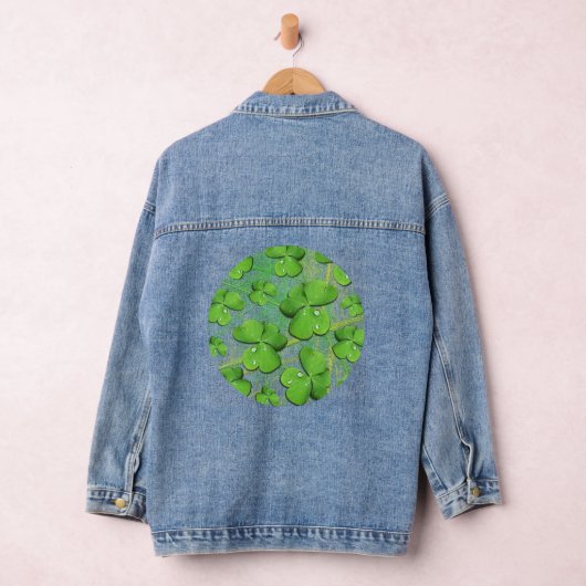 Green Kleeblatt St Patrick's Jeansjacke (Hangar)